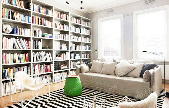 客厅书架设计，让我们的客厅多一种可能-维意定制家具商城