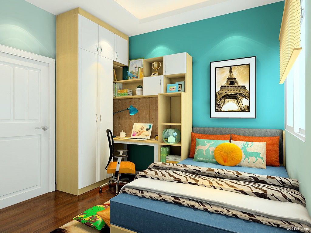 小户型卧室效果图 空间用尽整洁依旧