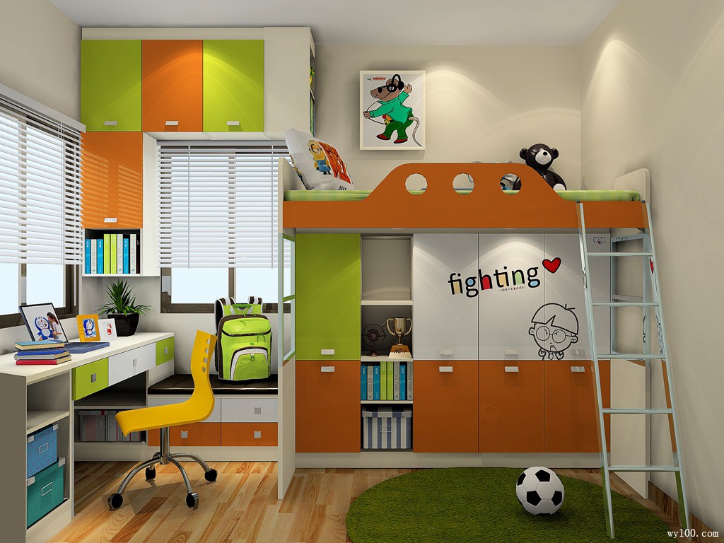 小户型儿童房效果图 6㎡小空间欢乐多