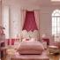 欧式粉色圆形床卧室效果图