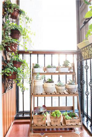 小阳台装修效果图种植植物