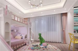 儿童卧室二层床设计