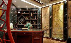古典居室中式书柜