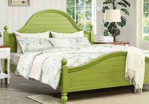 绿色卧室床款式